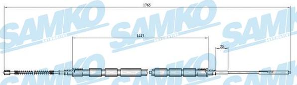 Samko C0657B - Kabel, dayanacaq əyləci furqanavto.az