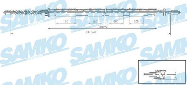 Samko C0610B - Kabel, dayanacaq əyləci furqanavto.az