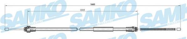 Samko C0611B - Kabel, dayanacaq əyləci furqanavto.az