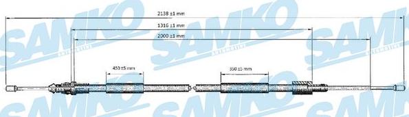 Samko C0621B - Kabel, dayanacaq əyləci furqanavto.az