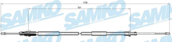 Samko C0097B - Kabel, dayanacaq əyləci furqanavto.az