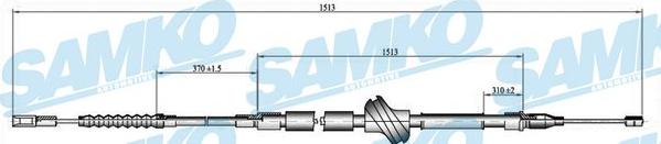 Samko C0055B - Kabel, dayanacaq əyləci furqanavto.az