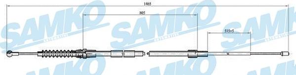 Samko C0064B - Kabel, dayanacaq əyləci furqanavto.az