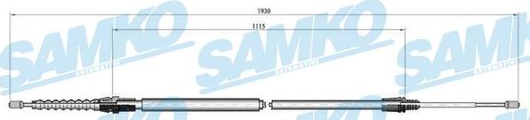 Samko C0001B - Kabel, dayanacaq əyləci furqanavto.az