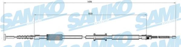 Samko C0015B - Kabel, dayanacaq əyləci furqanavto.az