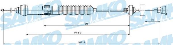 Samko C0018C - Debriyaj kabeli furqanavto.az