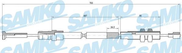 Samko C0038C - Debriyaj kabeli furqanavto.az