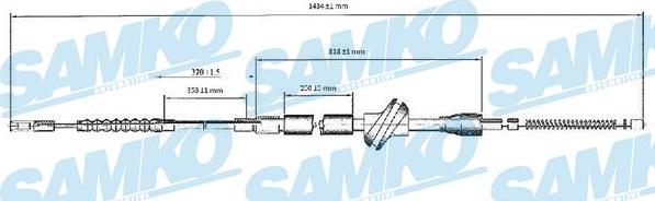 Samko C0032B - Kabel, dayanacaq əyləci furqanavto.az