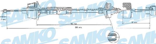 Samko C0024C - Debriyaj kabeli furqanavto.az