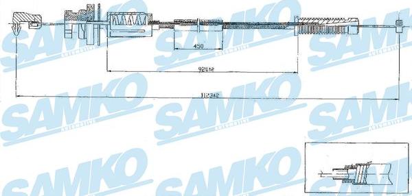 Samko C0079A - Sürətləndirici kabel furqanavto.az