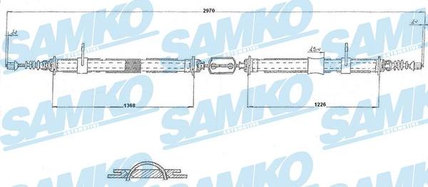 Samko C0141B - Kabel, dayanacaq əyləci furqanavto.az