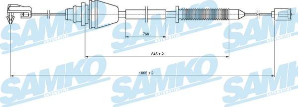 Samko C0148A - Sürətləndirici kabel furqanavto.az