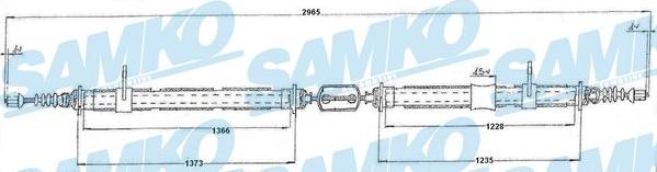 Samko C0159B - Kabel, dayanacaq əyləci furqanavto.az