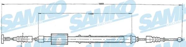 Samko C0155B - Kabel, dayanacaq əyləci furqanavto.az