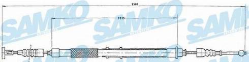 Samko C0156B - Kabel, dayanacaq əyləci furqanavto.az