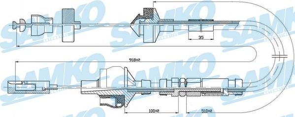 Samko C0151C - Debriyaj kabeli furqanavto.az