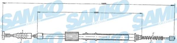 Samko C0153B - Kabel, dayanacaq əyləci furqanavto.az