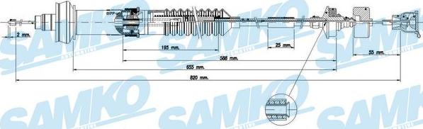 Samko C0153C - Debriyaj kabeli furqanavto.az