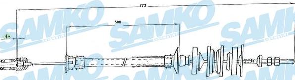 Samko C0167C - Debriyaj kabeli furqanavto.az