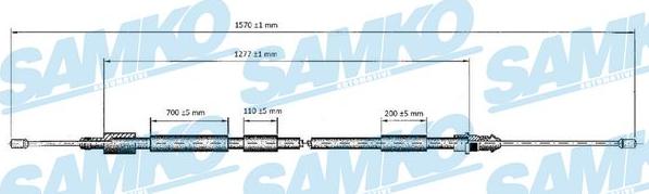 Samko C0119B - Kabel, dayanacaq əyləci furqanavto.az