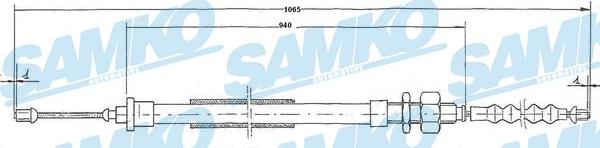 Samko C0114B - Kabel, dayanacaq əyləci furqanavto.az