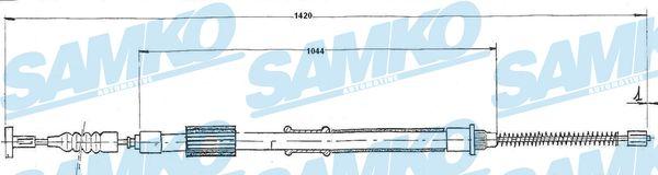 Samko C0185B - Kabel, dayanacaq əyləci furqanavto.az