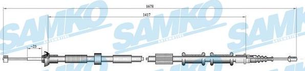 Samko C0181B - Kabel, dayanacaq əyləci furqanavto.az