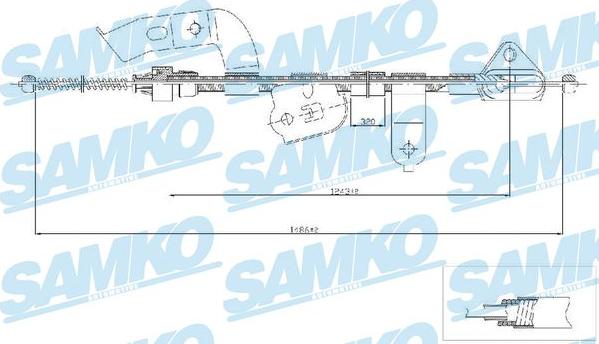 Samko C0132B - Kabel, dayanacaq əyləci furqanavto.az