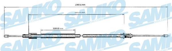 Samko C0120B - Kabel, dayanacaq əyləci furqanavto.az