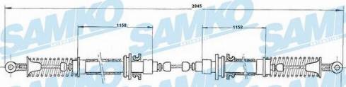 Samko C0178B - Kabel, dayanacaq əyləci furqanavto.az