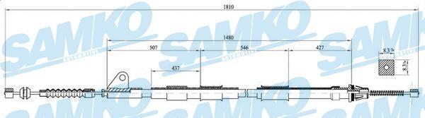 Samko C0851B - Kabel, dayanacaq əyləci furqanavto.az