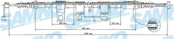 Samko C0395B - Kabel, dayanacaq əyləci furqanavto.az