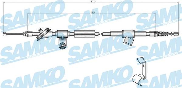 Samko C0347B - Kabel, dayanacaq əyləci furqanavto.az