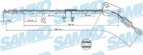 Samko C0375B - Kabel, dayanacaq əyləci furqanavto.az