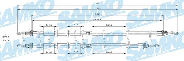 Samko C0249B - Kabel, dayanacaq əyləci furqanavto.az