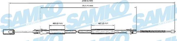 Samko C0211B - Kabel, dayanacaq əyləci furqanavto.az