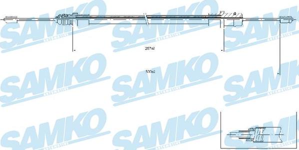 Samko C0212B - Kabel, dayanacaq əyləci furqanavto.az