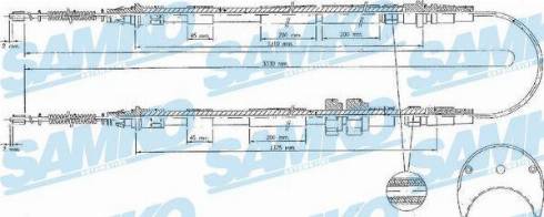 Samko C0234B - Kabel, dayanacaq əyləci furqanavto.az