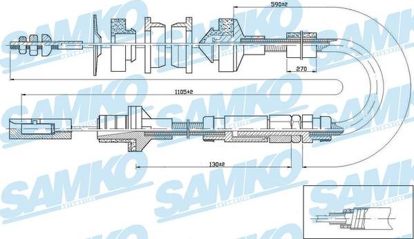 Samko C0238C - Debriyaj kabeli furqanavto.az