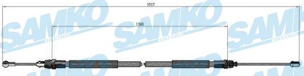 Samko C0748B - Kabel, dayanacaq əyləci furqanavto.az