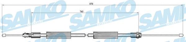 Samko C0735B - Kabel, dayanacaq əyləci furqanavto.az