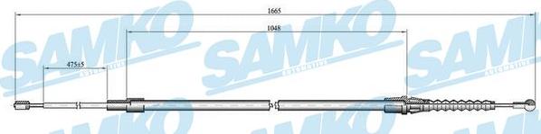 Samko C1444B - Kabel, dayanacaq əyləci furqanavto.az