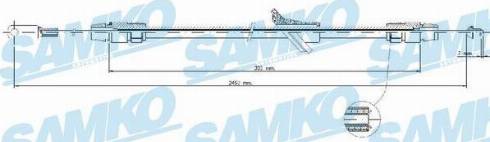 Samko C1694B - Kabel, dayanacaq əyləci furqanavto.az