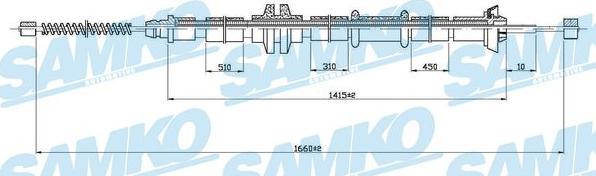 Samko C1042B - Kabel, dayanacaq əyləci furqanavto.az