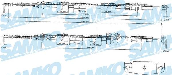 Samko C1089B - Kabel, dayanacaq əyləci furqanavto.az