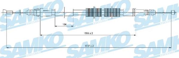 Samko C1028B - Kabel, dayanacaq əyləci furqanavto.az