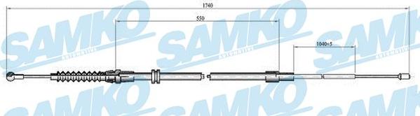 Samko C1118B - Kabel, dayanacaq əyləci furqanavto.az