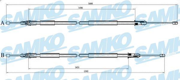 Samko C1399B - Kabel, dayanacaq əyləci furqanavto.az