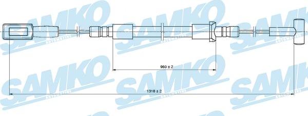 Samko C1316B - Kabel, dayanacaq əyləci furqanavto.az