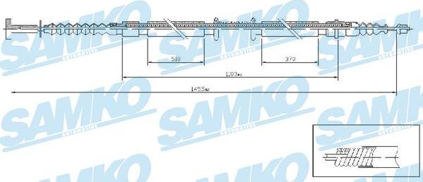 Samko C1238B - Kabel, dayanacaq əyləci furqanavto.az